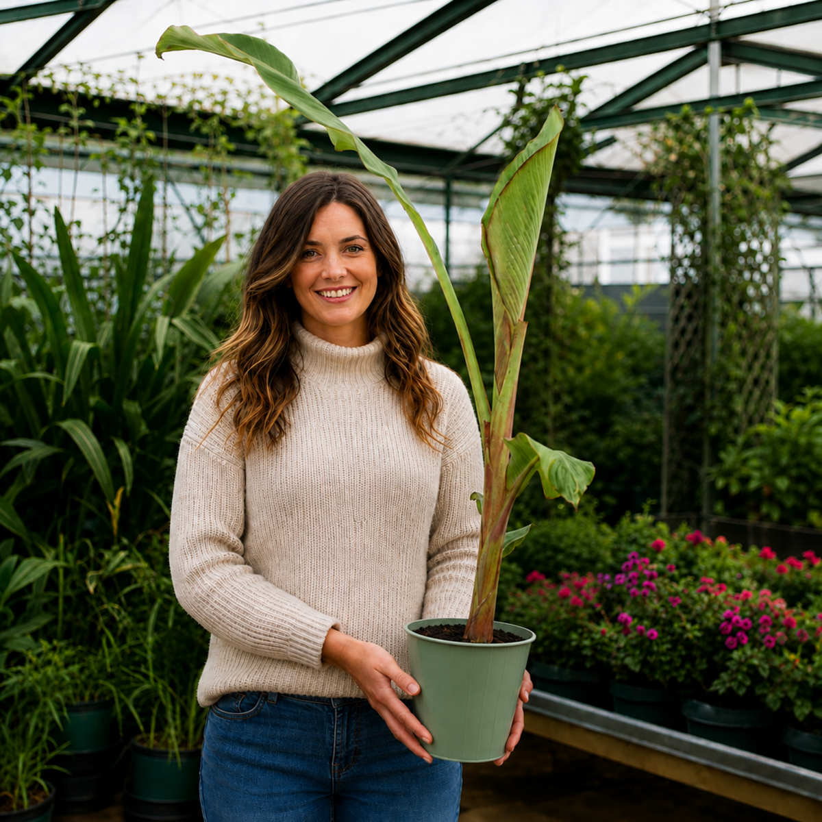 Banana (Musa) – Architectural Foliage Plant (3L Pot, 100 to 120cm Tall)