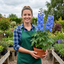 Set of 3 or 6 Delphinium Pacific Giants Blue Bird Hardy Perennial Plants, Tall Cottage Garden Flowers, Outdoor Garden Ready, 1 Litre Root-Ball