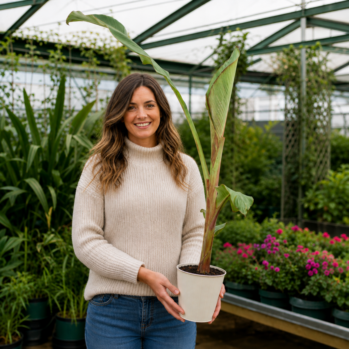 Banana (Musa) – Architectural Foliage Plant (3L Pot, 100 to 120cm Tall)