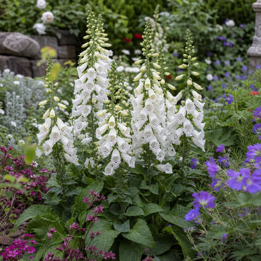 Digitalis 'Dalmatian White' (Foxglove) – Hardy Perennial (2L Pot)