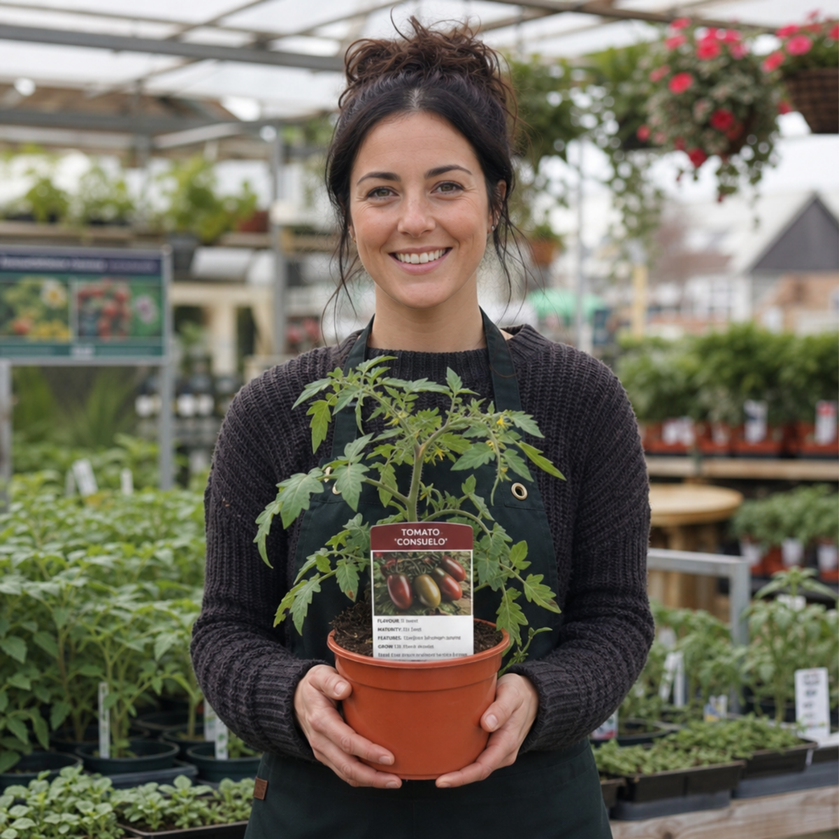 Tomato 'Consuelo' – Cordon Cherry Tomato (2L Pot)