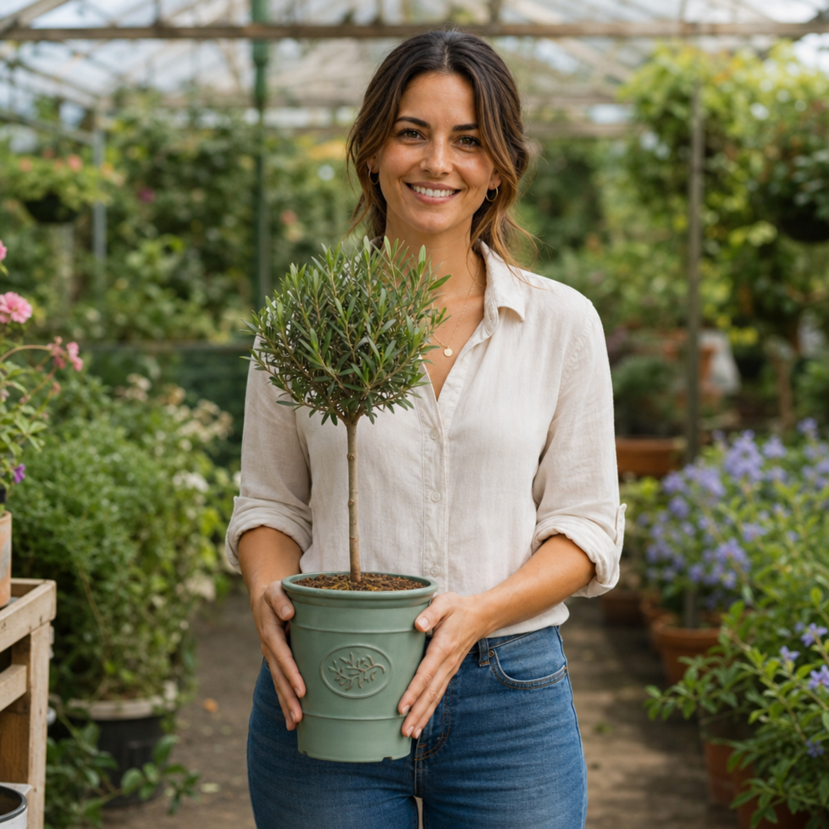Olive (Olea europaea) – Young Tree, 80–100cm (3L Pot)
