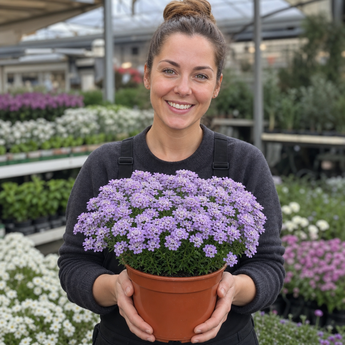 Iberis sempervirens 'Mermaid Lavender' (Candytuft) – Evergreen Perennial (2L Pot)