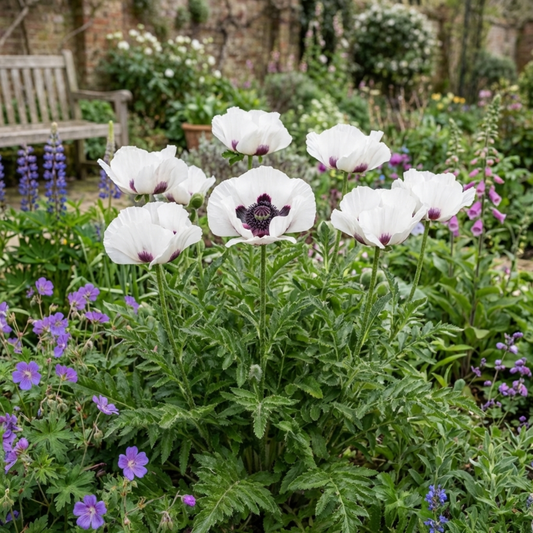 Papaver orientale 'Royal Wedding' – Oriental Poppy (Set of 3 or 6)