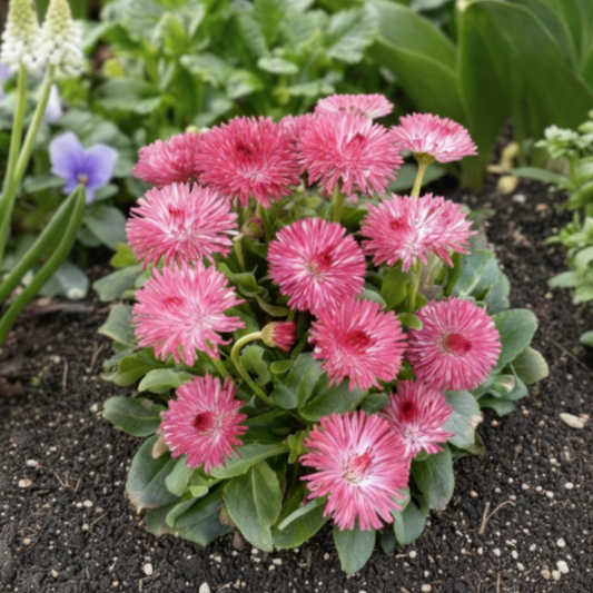 Bellis 'Habanera Rose' (English Daisy) – Hardy Spring Bedding (Set of 3 or 6)