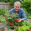Set of 3 or 6 Patio Tomato Jo & Grace Plants, Live Tomato Seedlings, Outdoor Garden Ready, 1L Root Ball