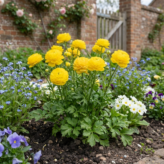Ranunculus 'Vortex Lemonade' (Persian Buttercup) – Spring Bedding (Set of 3 or 6)