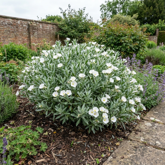 Convolvulus cneorum (Silver Bush) – Silver Leaved Evergreen Shrub (2L Pot)