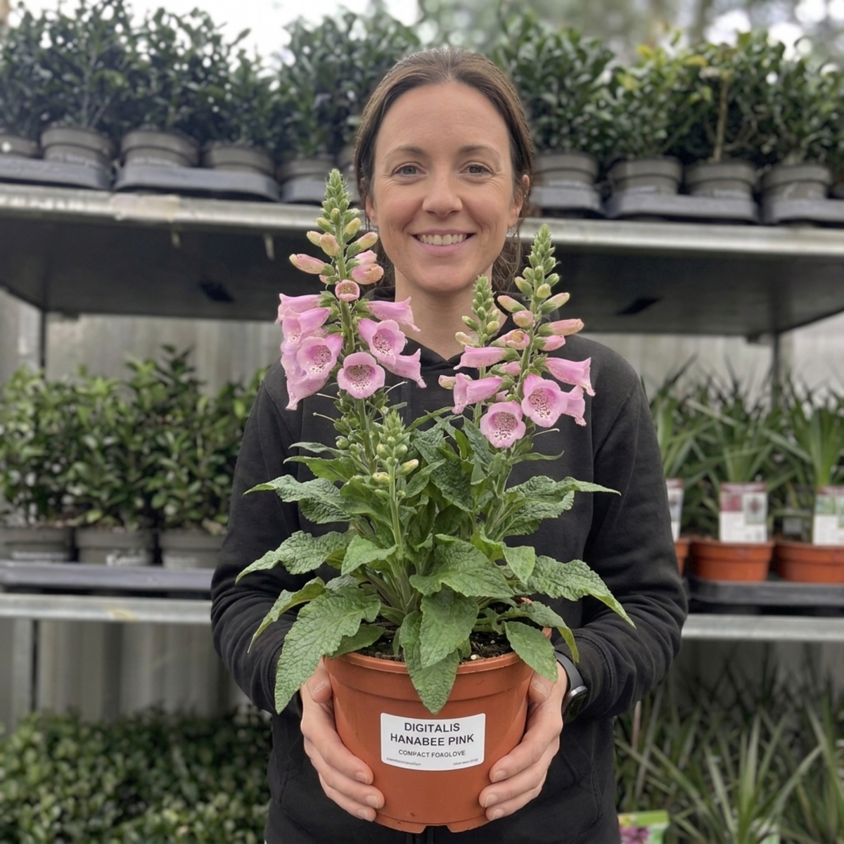 Digitalis 'Hanabee Pink' (Foxglove) – Compact Perennial (3L Pot)