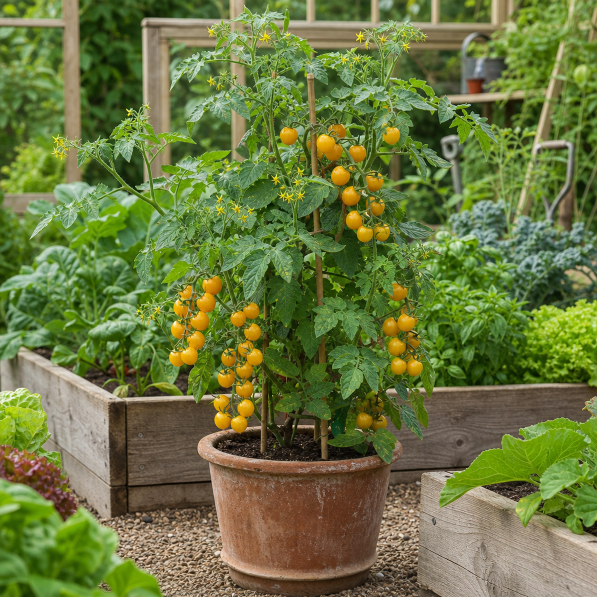 Tomato 'Sweet Million' – Cordon Cherry Tomato (2L Pot)