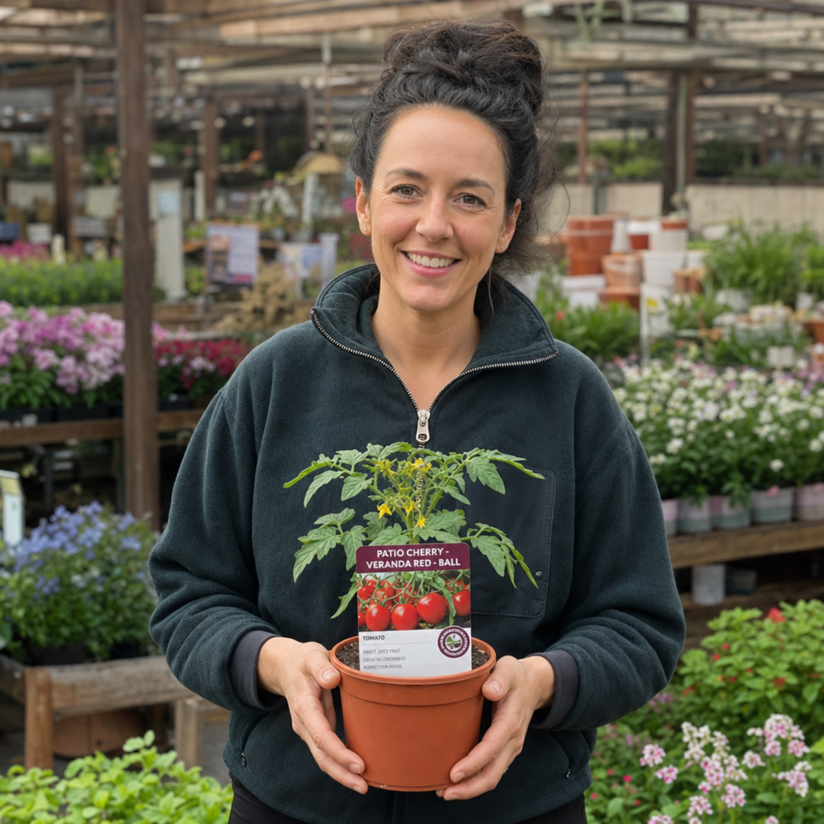 Tomato 'Veranda Red' – Patio Cherry Tomato (2L Pot)