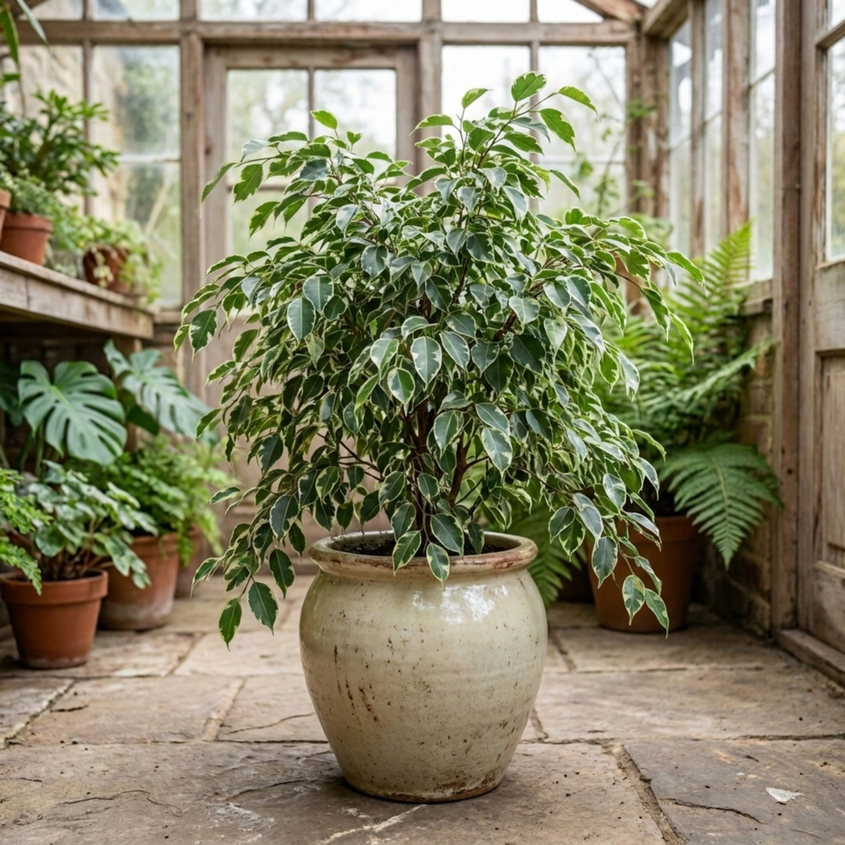 Ficus benjamina 'Twilight' (Weeping Fig) – Variegated Indoor Tree (5L Pot)
